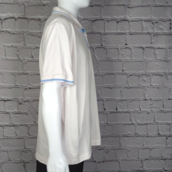 Robert Graham White/Blue Trim Polo, Men's 2XL - Picture 4 of 12
